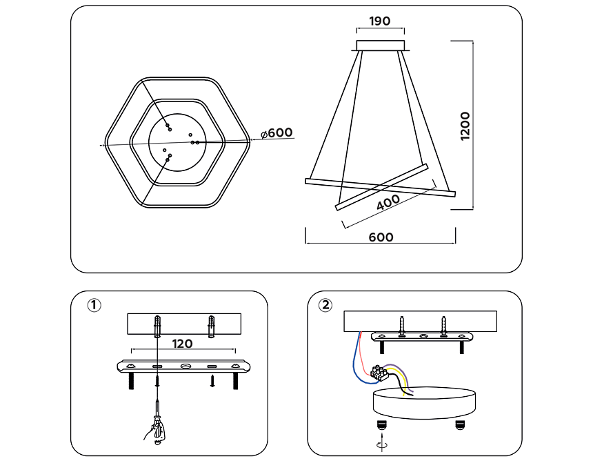 FL360/2 WH белый 4200K 48W D400/600*1200 (без ПДУ)